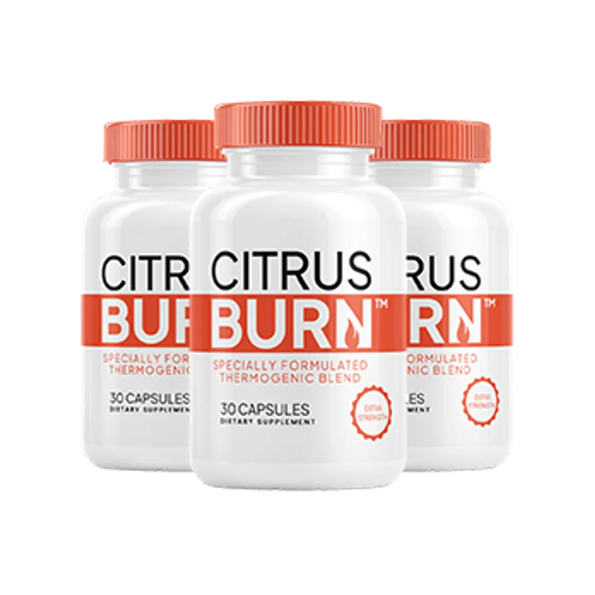 Citrus Burn Weight Management Supplement Bottle (Front Label)